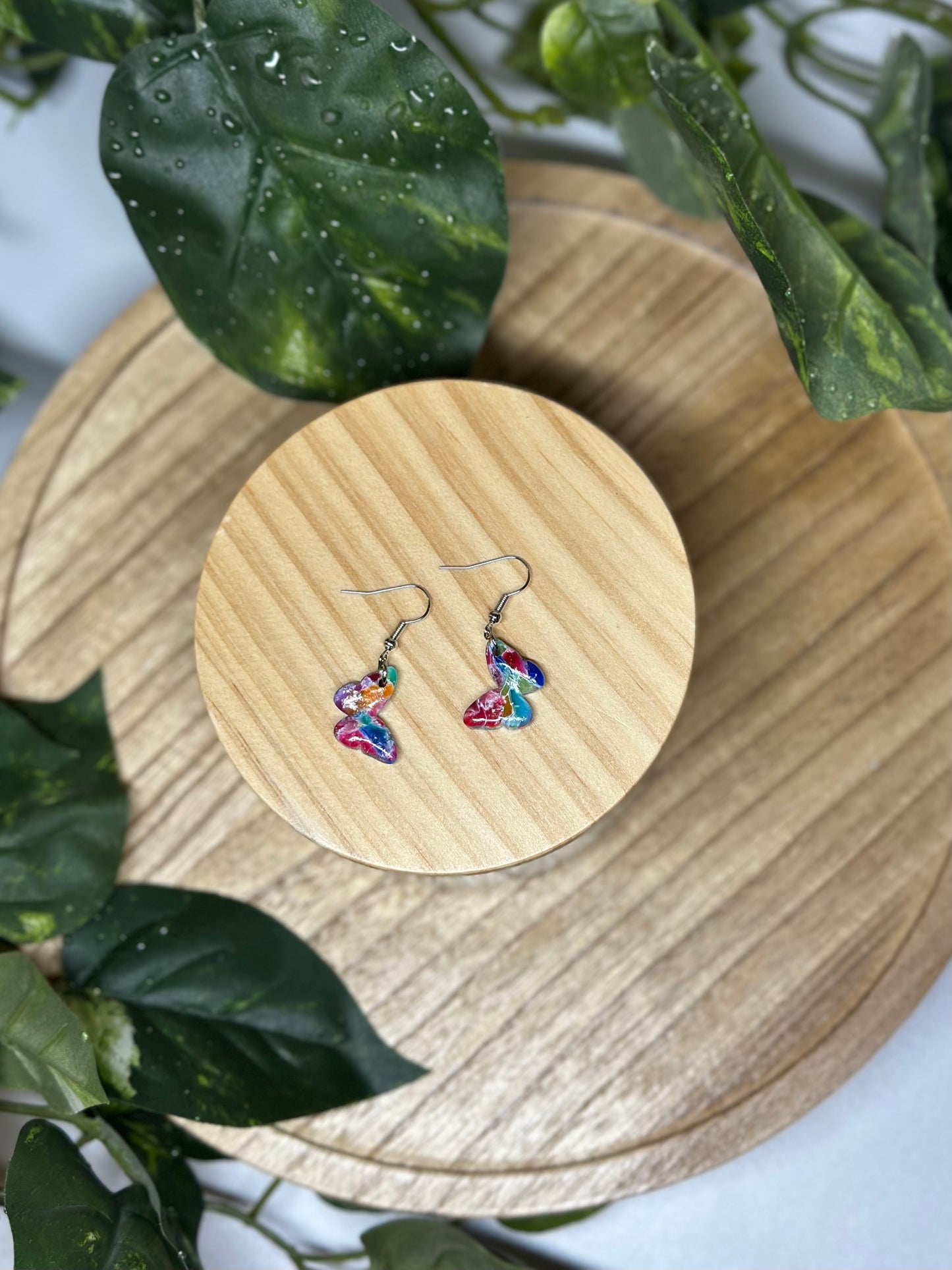 Butterfly Earrings - Rainbow 1
