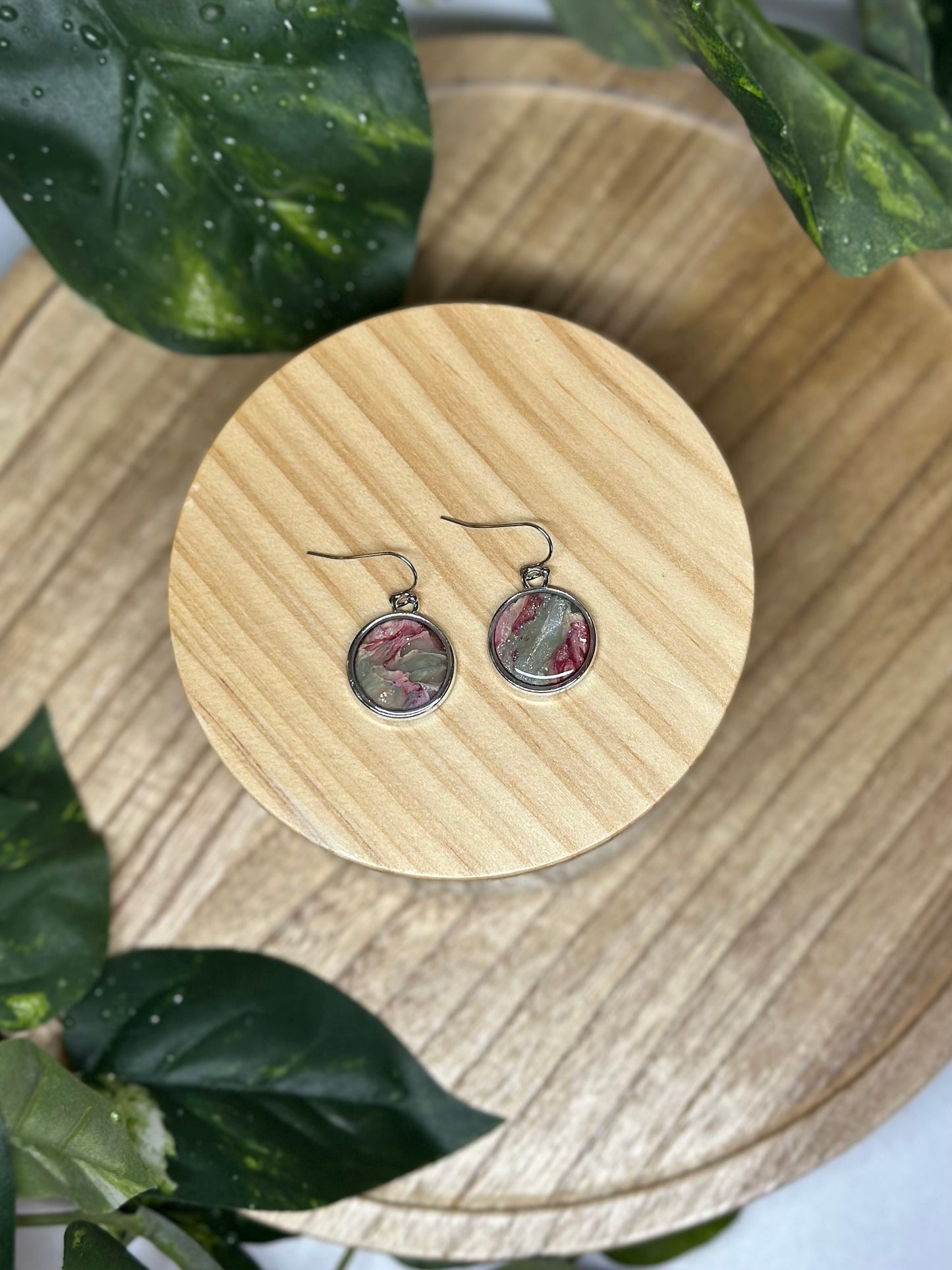 Circle Earrings - Rose 1