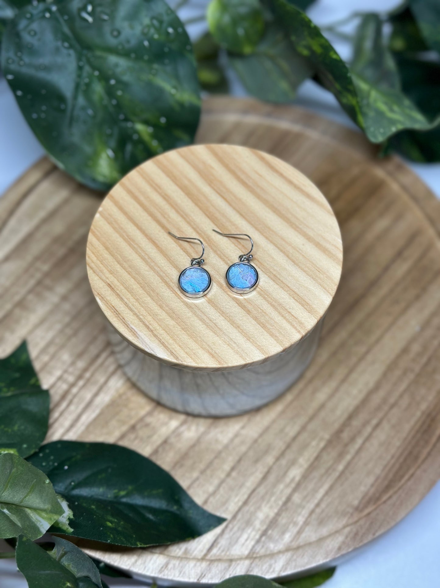 Circle Small Earrings - Cotton Candy