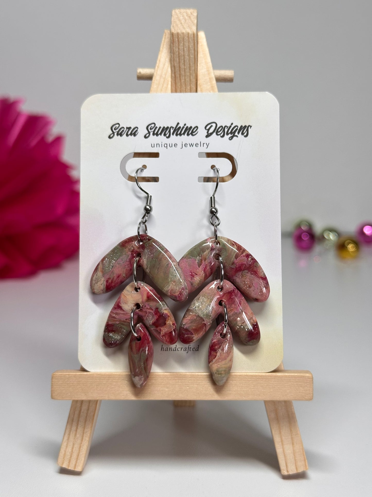 The Jami Earrings - Rose 1