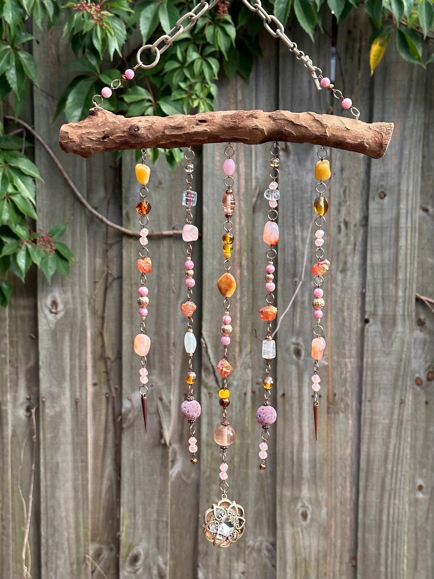 Driftwood Beaded Suncatchers