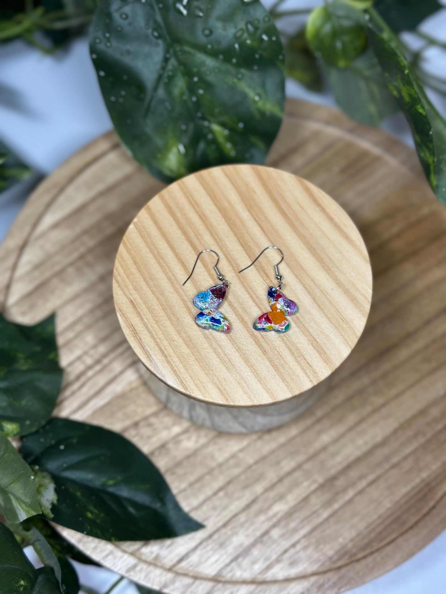 Butterfly Earrings - Rainbow 2