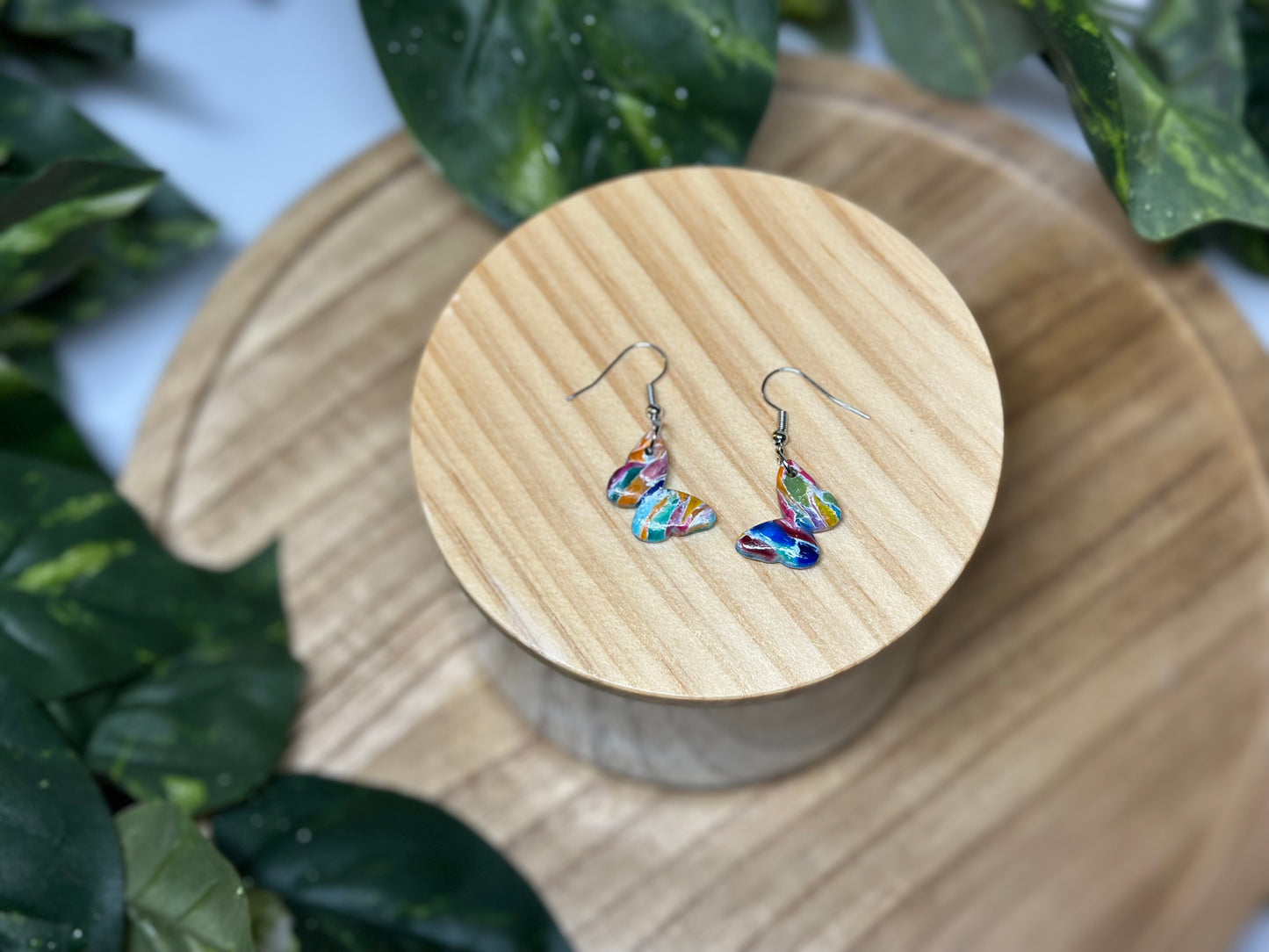 Butterfly Earrings - Rainbow 3