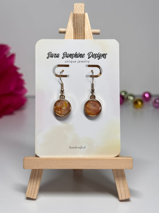Circle Small Earrings - Yellow 2