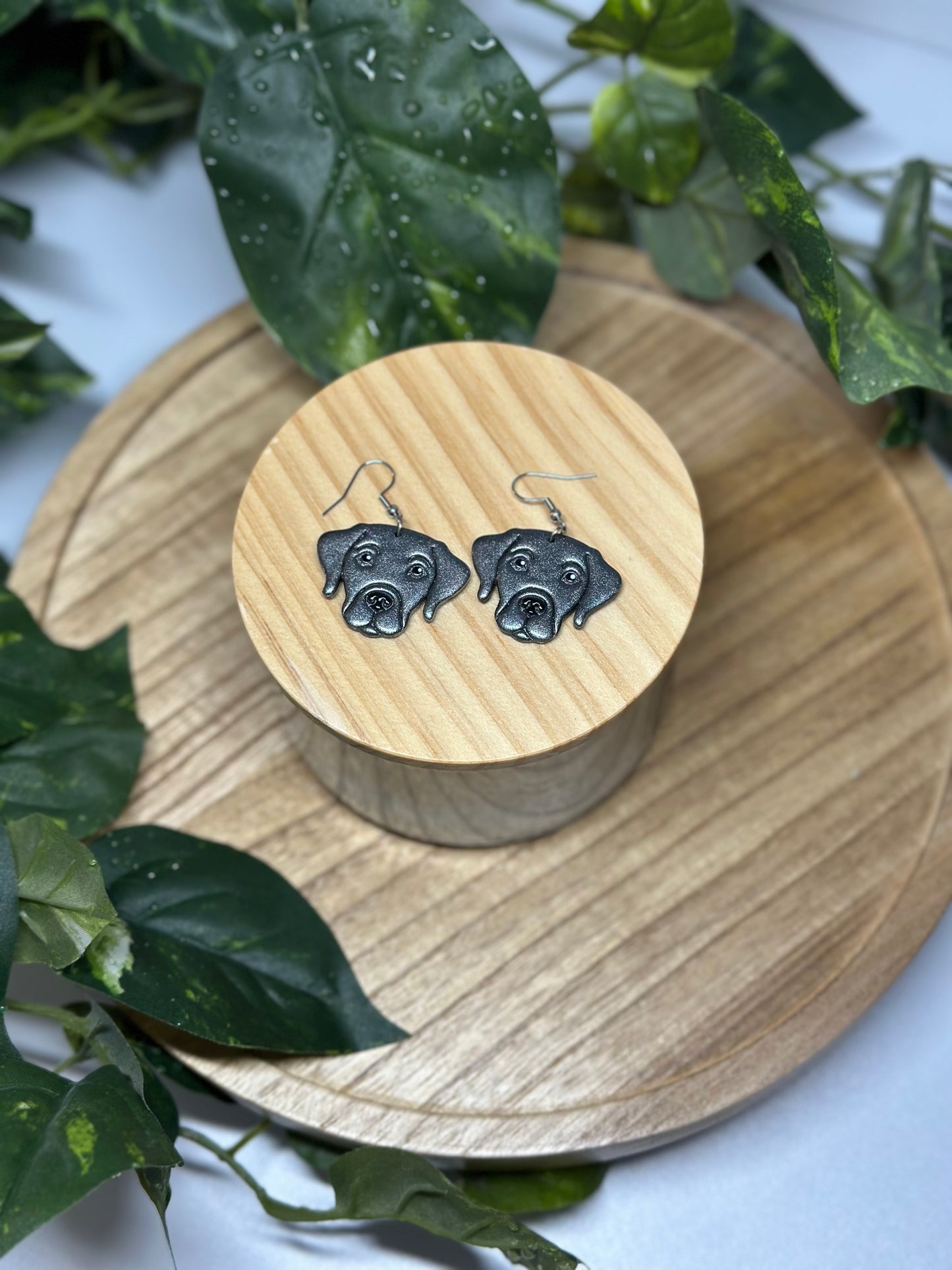Dogs - Labrador Retriever Earrings- Silver