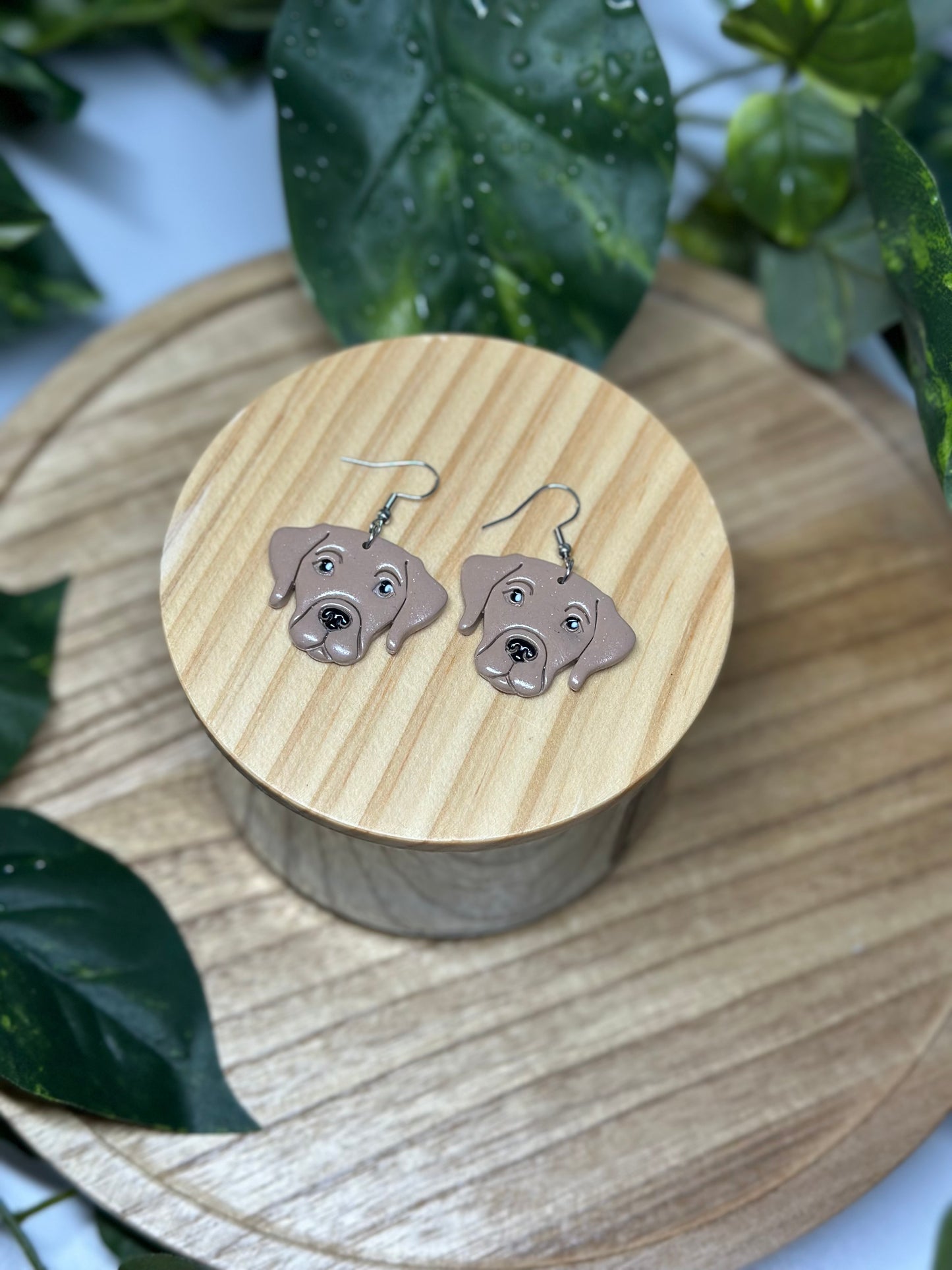 Dogs - Labrador Retriever Earrings - Tan