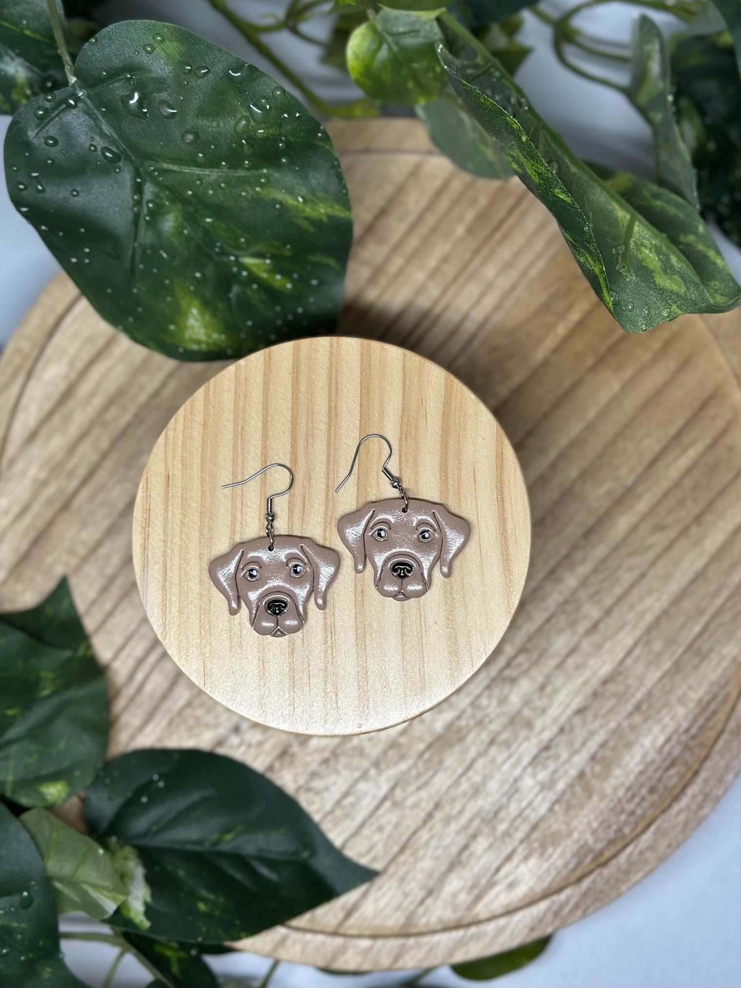 Dogs - Labrador Retriever Earrings - Tan