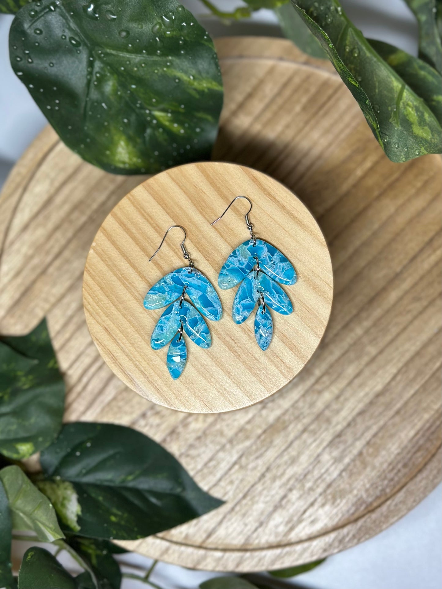 The Jami Earrings - Ocean Blue