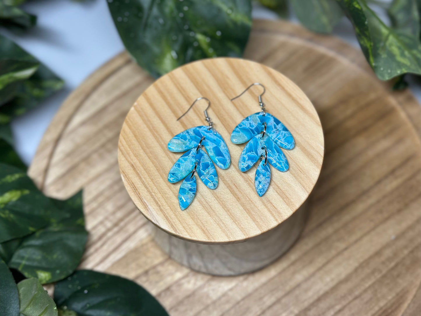 The Jami Earrings - Ocean Blue