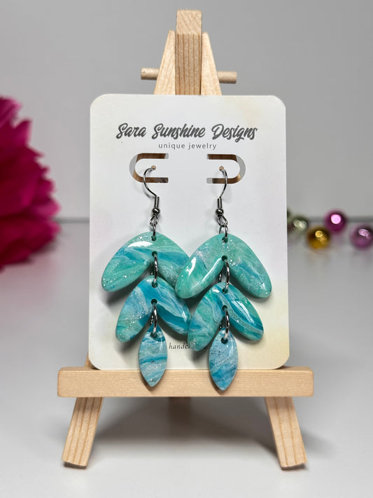 The Jami Earrings - Ocean Blue 2