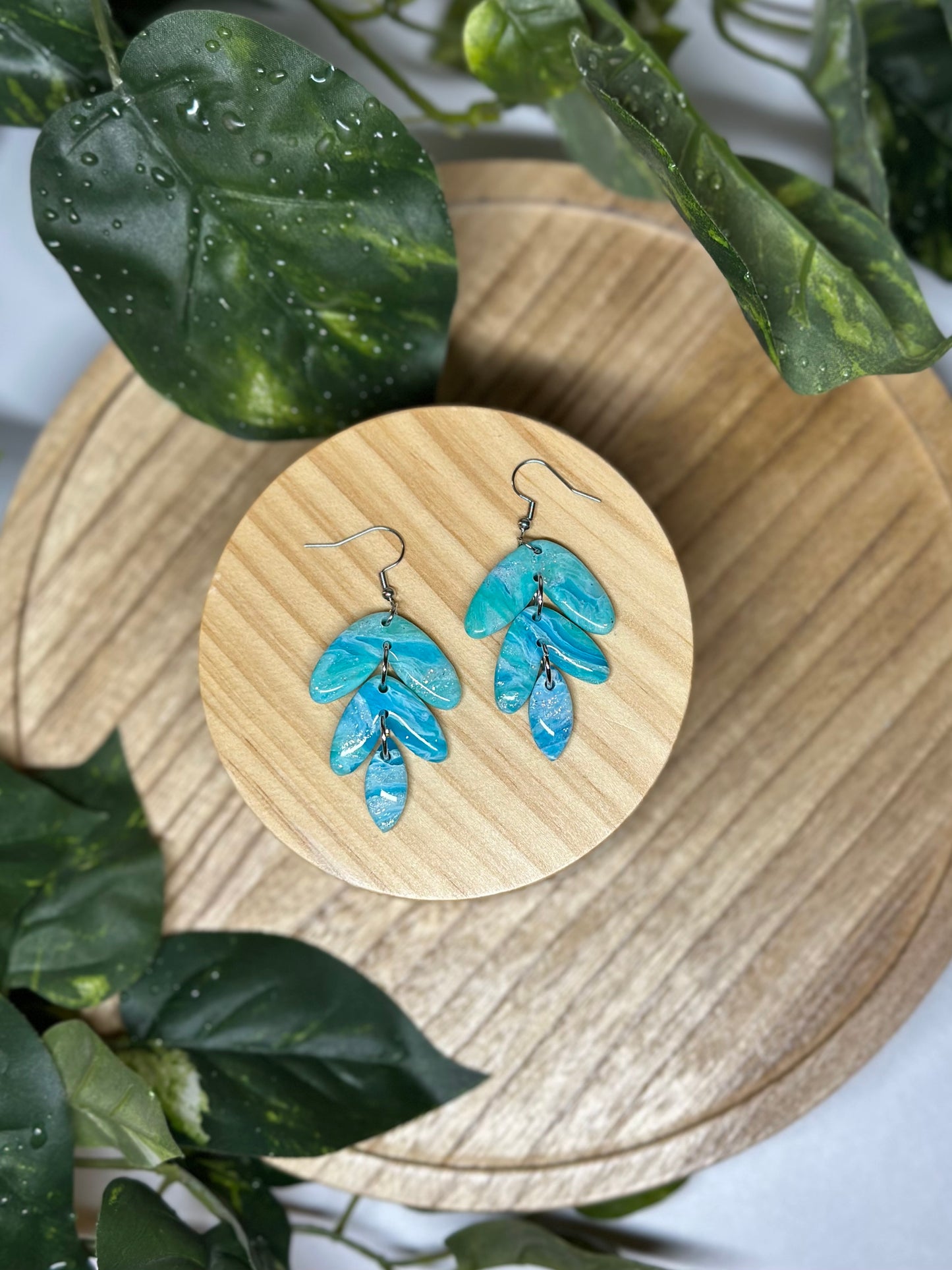 The Jami Earrings - Ocean Blue 2