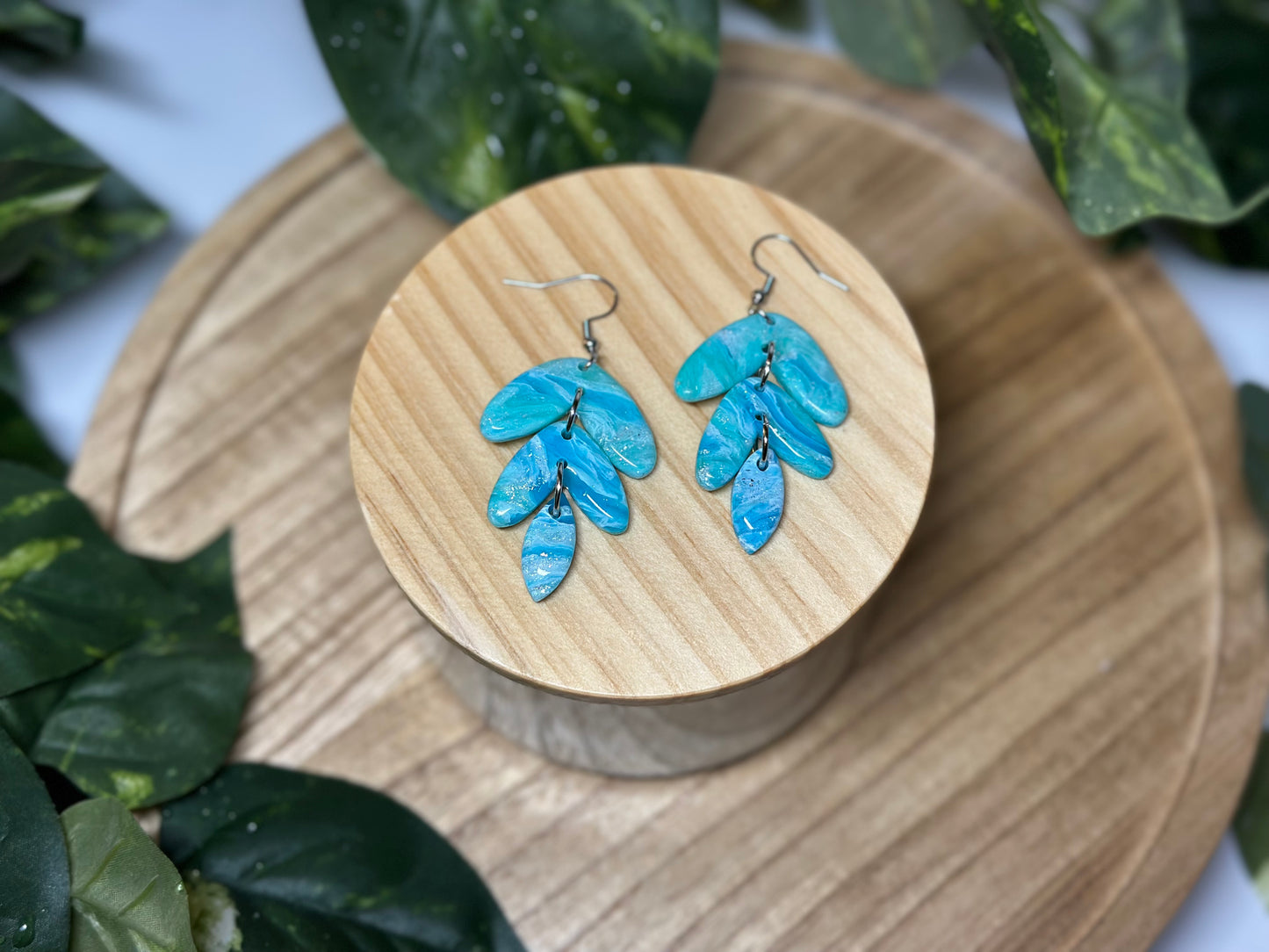 The Jami Earrings - Ocean Blue 2