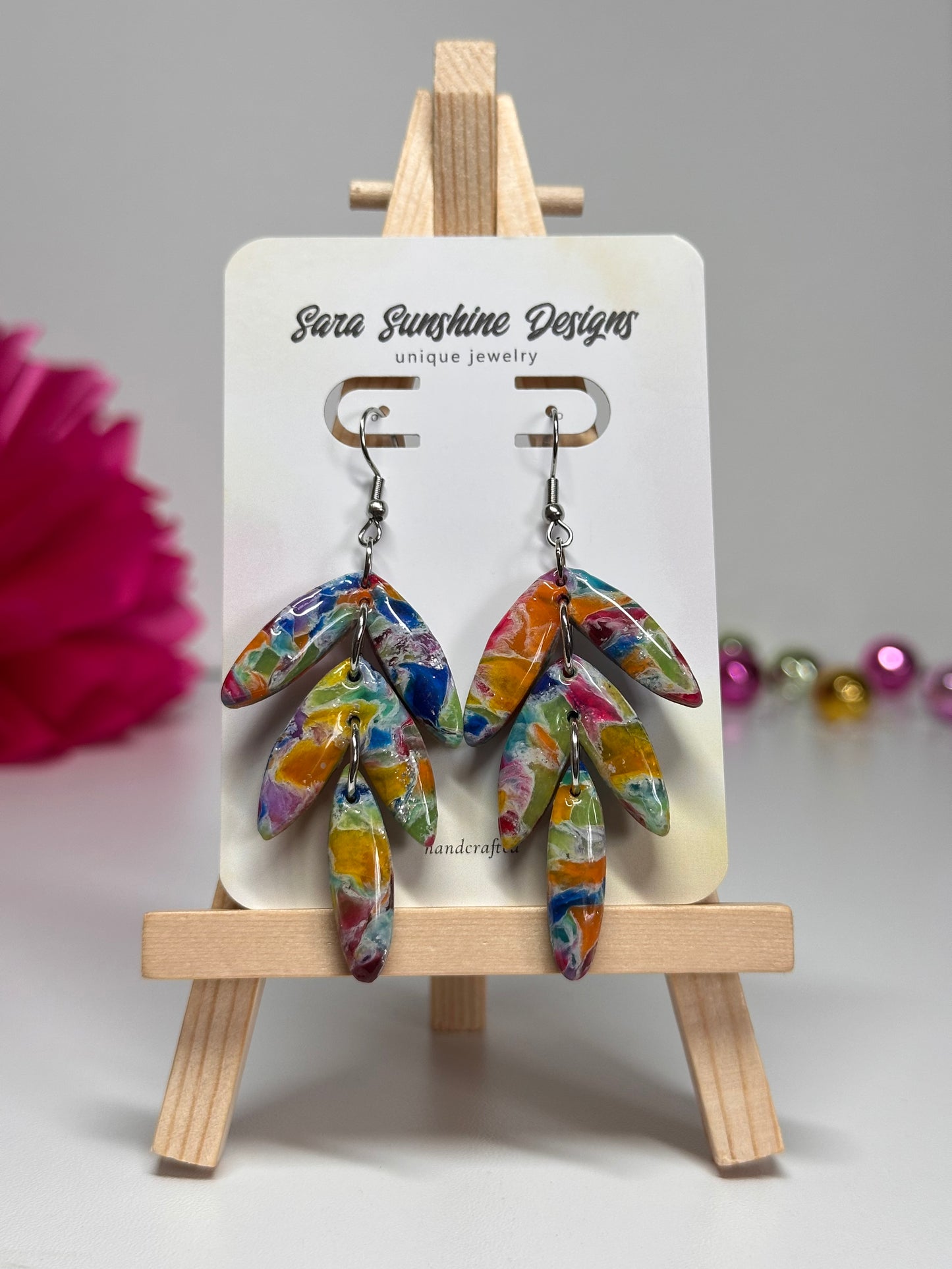 The Jami Earrings - Rainbow