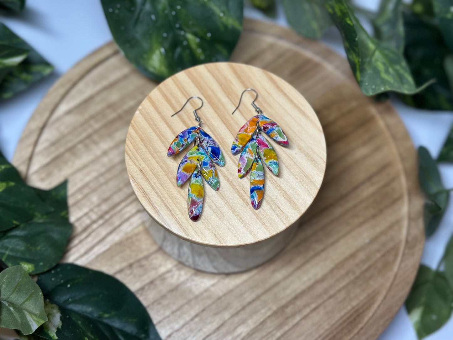 The Jami Earrings - Rainbow