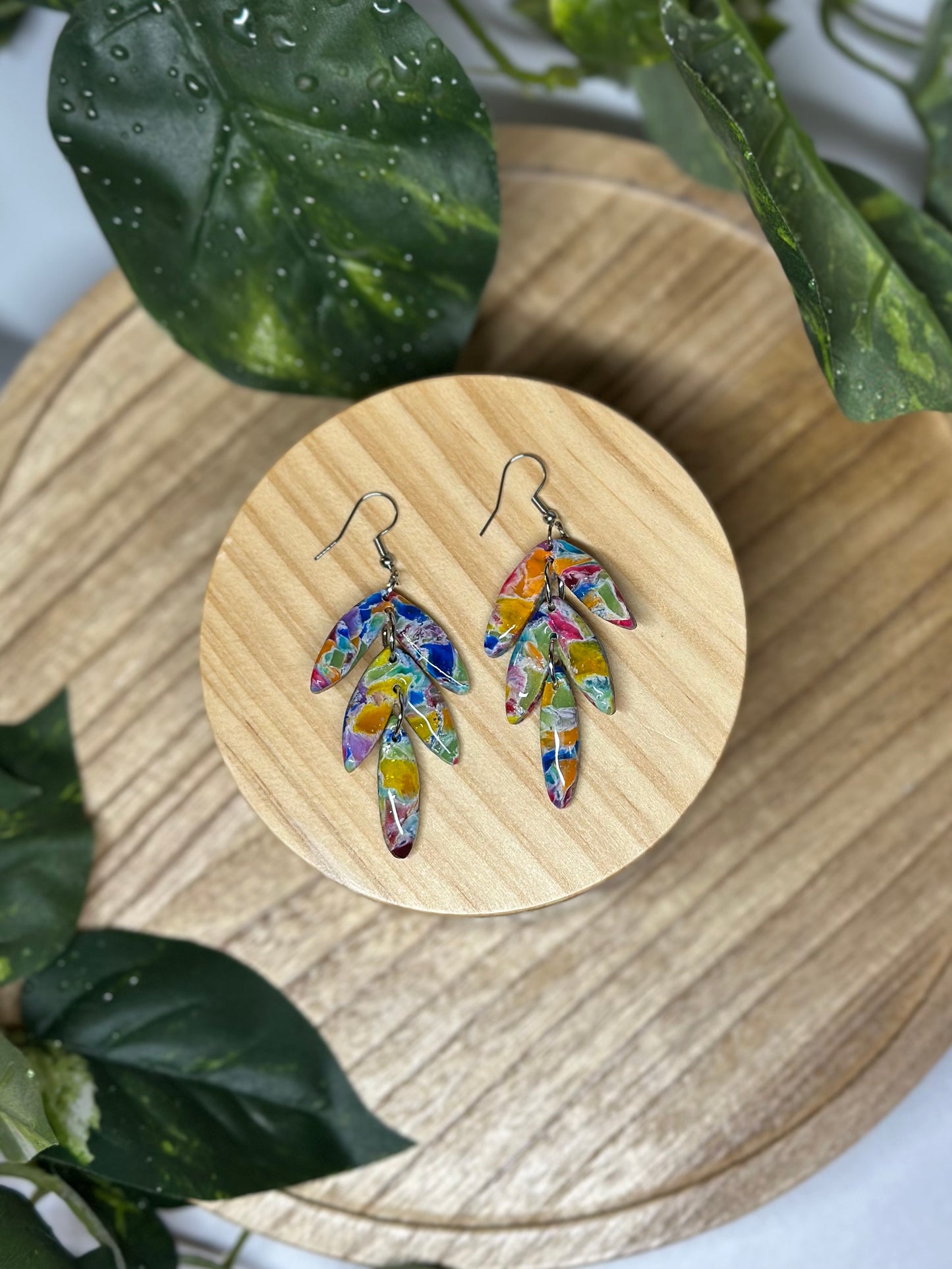 The Jami Earrings - Rainbow