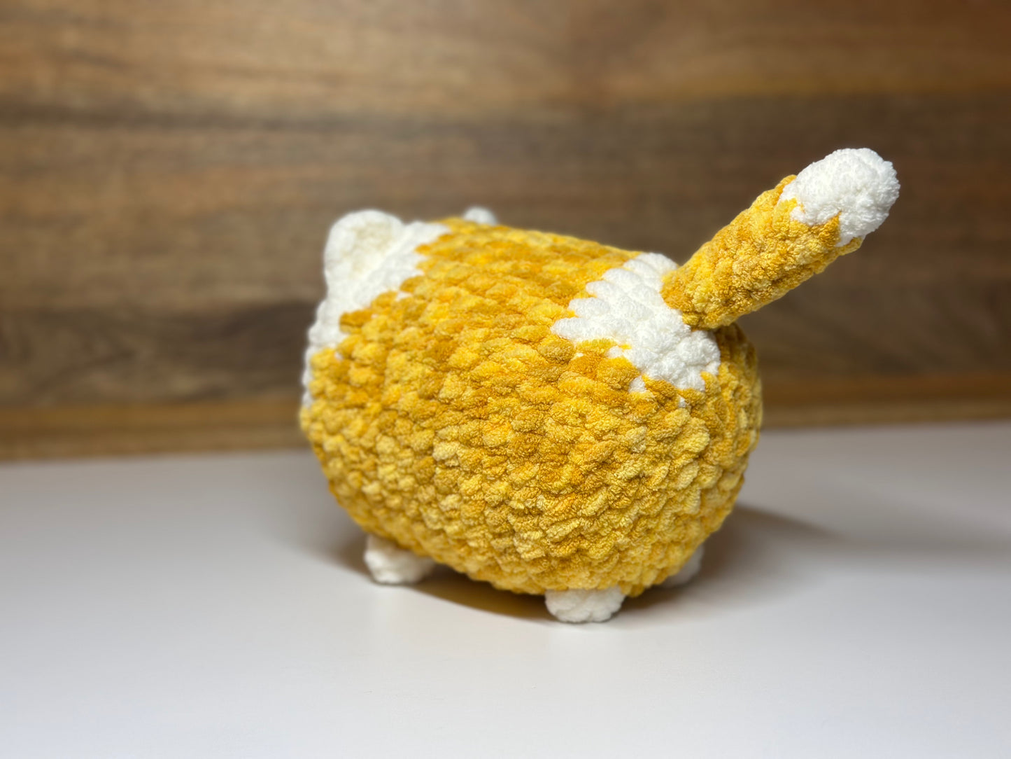 Crochet Loaf Cat - Orange & White Spotted Tabby