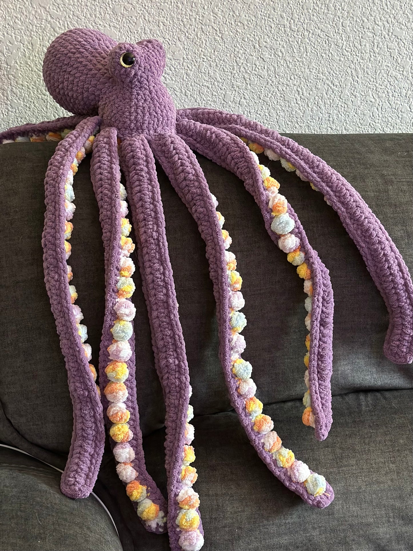 Crocheted Full Sized  'Anchor the Octopus' / Amigurumi / Plushie